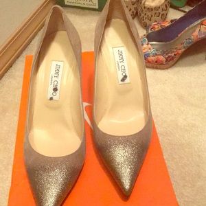 Jimmy Choo glitter heels